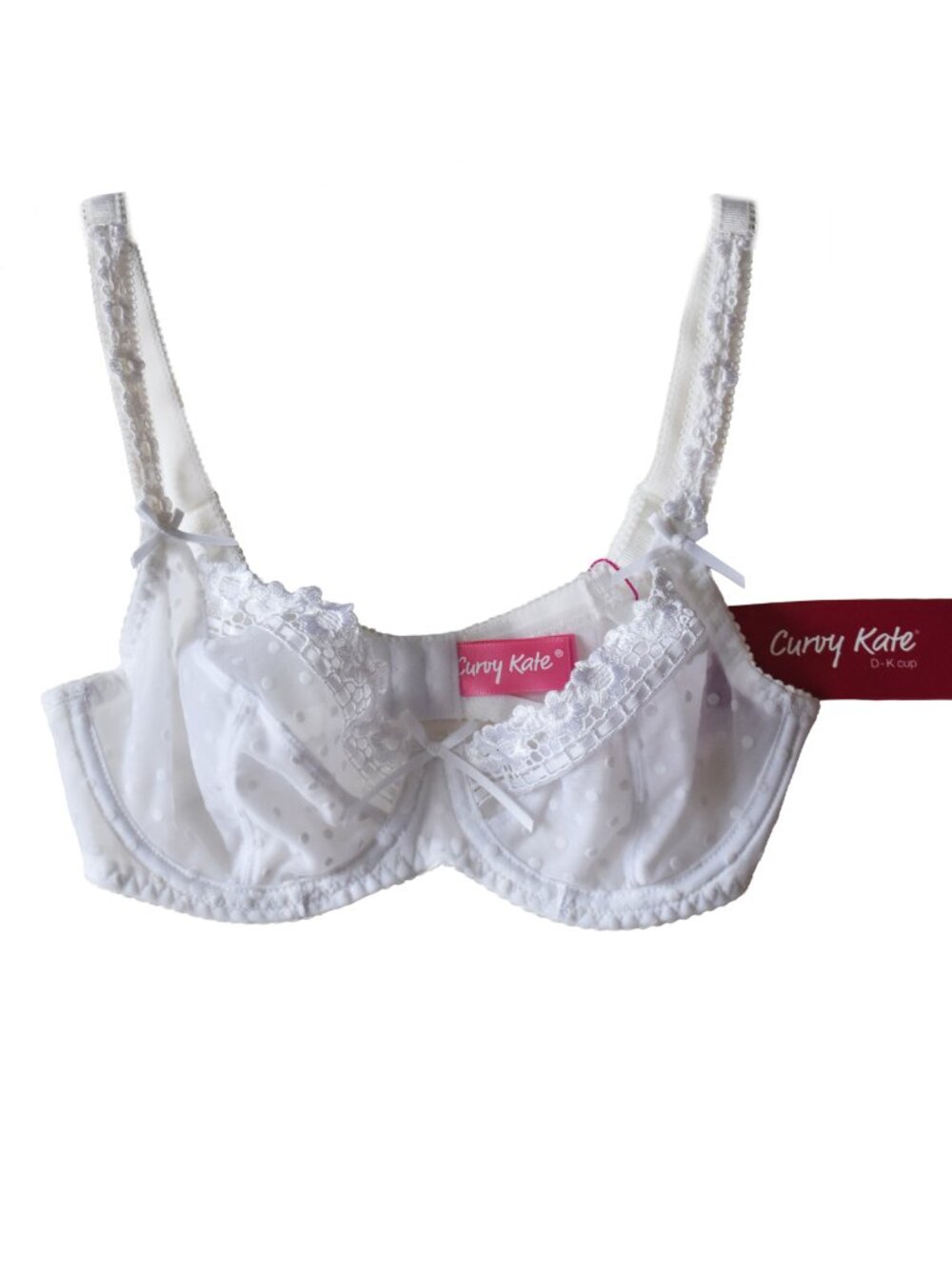 Curvy Kate Women's Bra White Lace Princess Balconette Sexy Lingerie Size 30D NEW - Picture 3 of 4